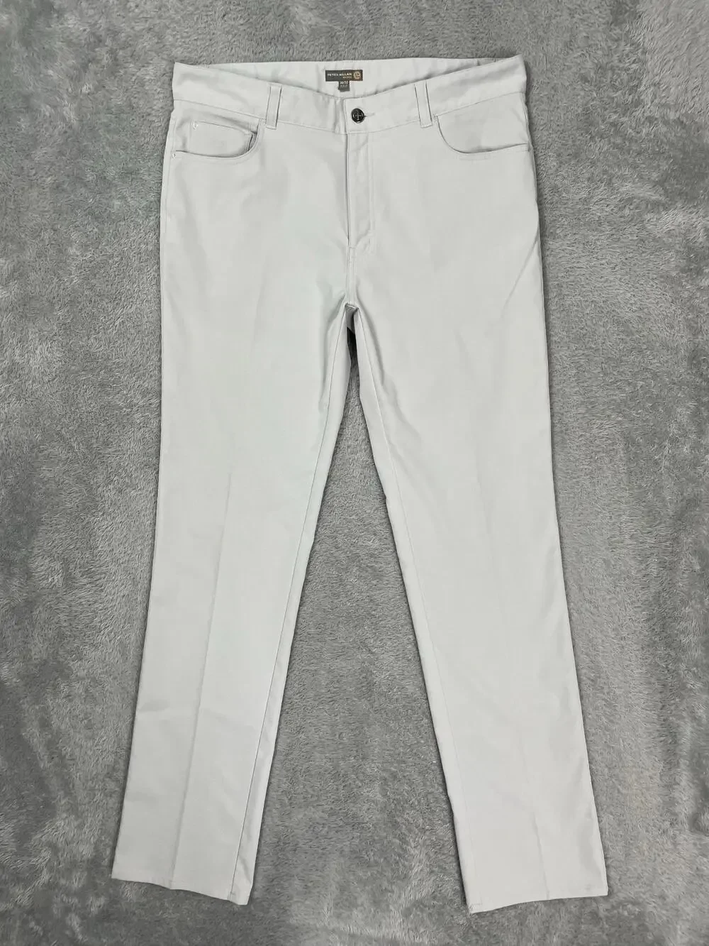 Peter Millar Pants Mens 36x32 Off White EB66 Performance Stretch Wicking Golf